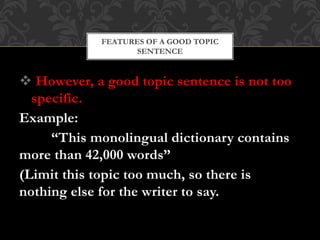 8.topic sentence | PPTX