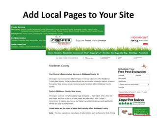 www.LocalMarketingMadeSimple.com
Add Local Pages to Your Site
 