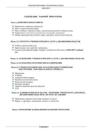 Рп По Биологии 8 Класс | PDF