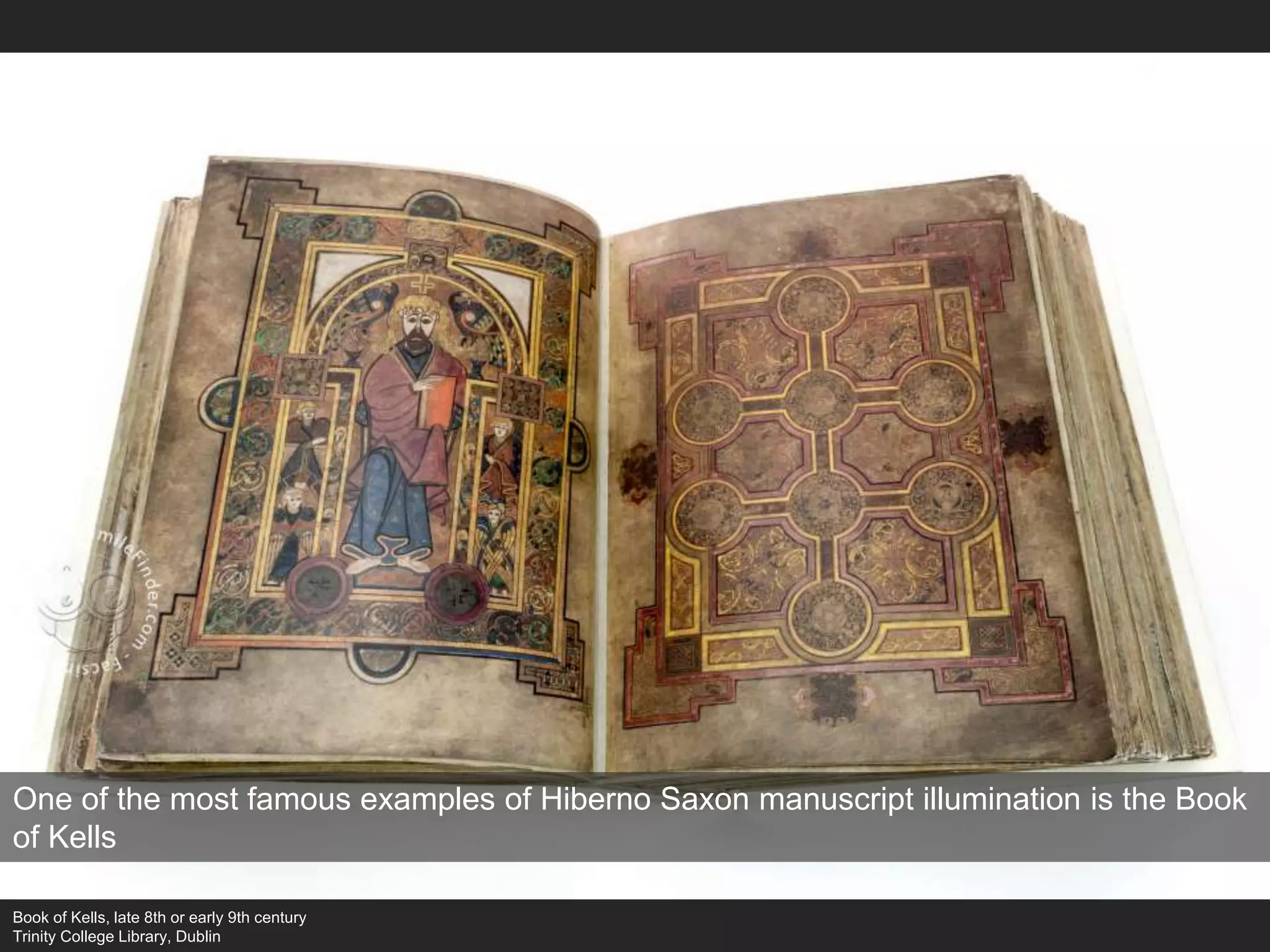 Hiberno Lexis Examples Early Medieval Art: Hiberno-Saxon Manuscript Illumination | PPTX