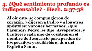 8. El perdón de lo pecados; LA FE DE JESÚS | PPTX