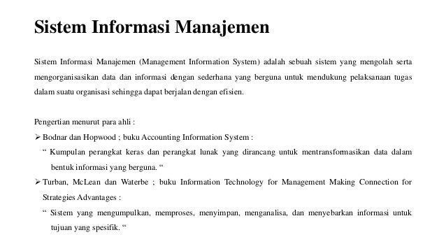 8 Sistem Informasi Manajemen