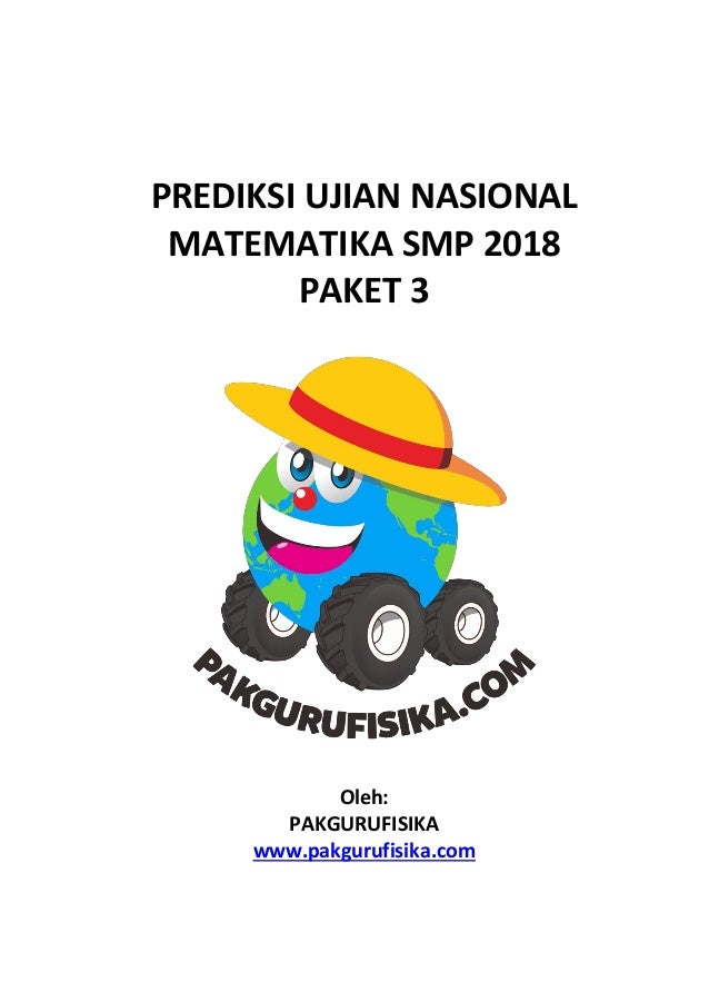 Pembahasan Prediksi Un Matematika Smp 2018 Paket 3