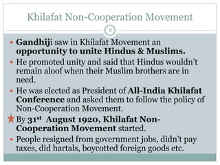 Mahatma Gandhi and the Indian National Movement | PPTX