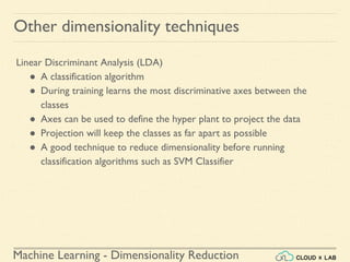 Dimensionality Reduction | Machine Learning | CloudxLab | PPTX
