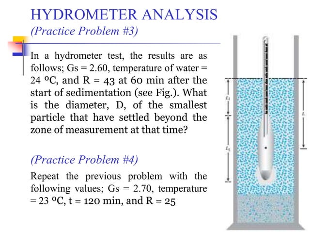 Geotechnical Engineering-I [Lec #8: Hydrometer Analysis] | PPT