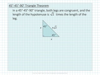 8.1 Special Right Triangles | PDF