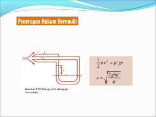 Pipa Pitot
Tabut pitot digunakan untuk mengukur laju aliran gas.
 