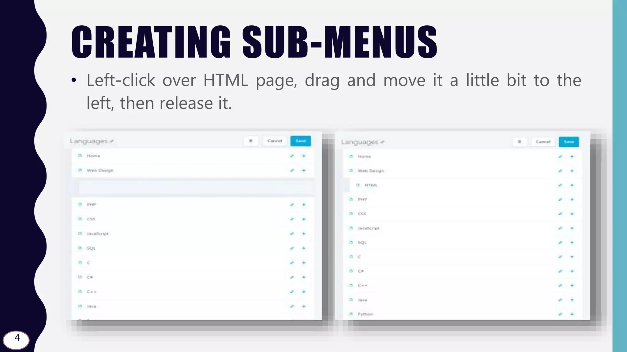 Wordpress - S03.L08 - Creating Sub-menus | PPT