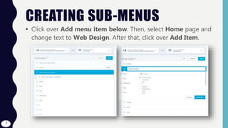 Wordpress - S03.L08 - Creating Sub-menus | PPT