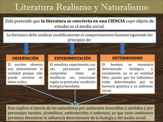 La España del Realismo y el Naturalismo
• Krausismo: los krausistas pretendían conciliar razón y religión y
propugnaban la...
