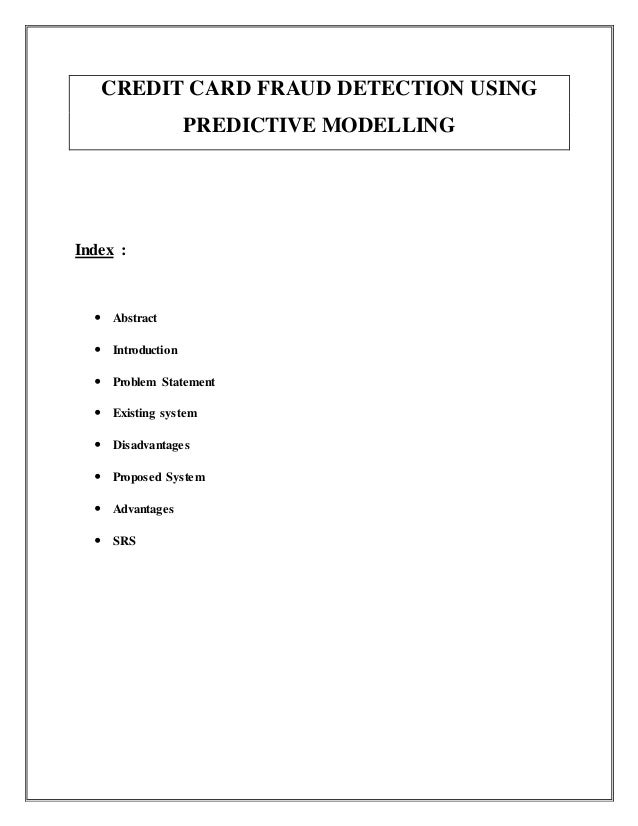 predictive modelling using python