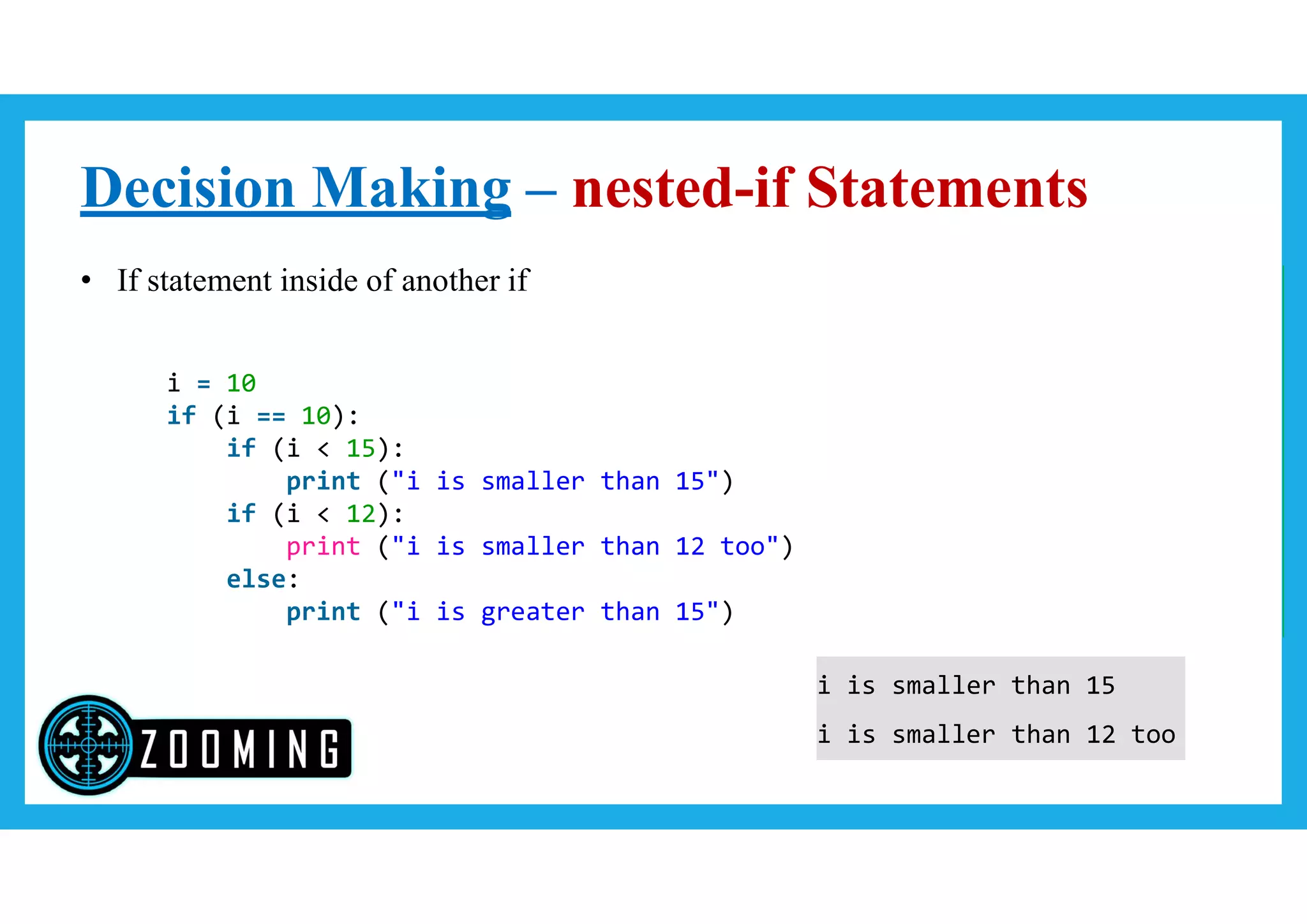 Python Decision Making | PDF