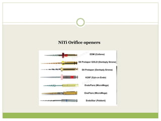 NiTi Orifice openers
 