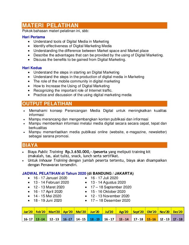 Silabus Materi Course Digital Marketing: Panduan Lengkap Menuju Kesuksesan Online