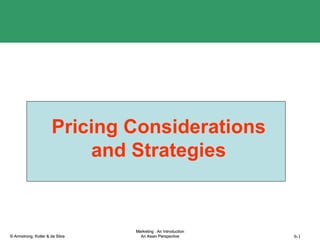Pricing Considerations and Strategies 