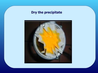 Dry the precipitate 