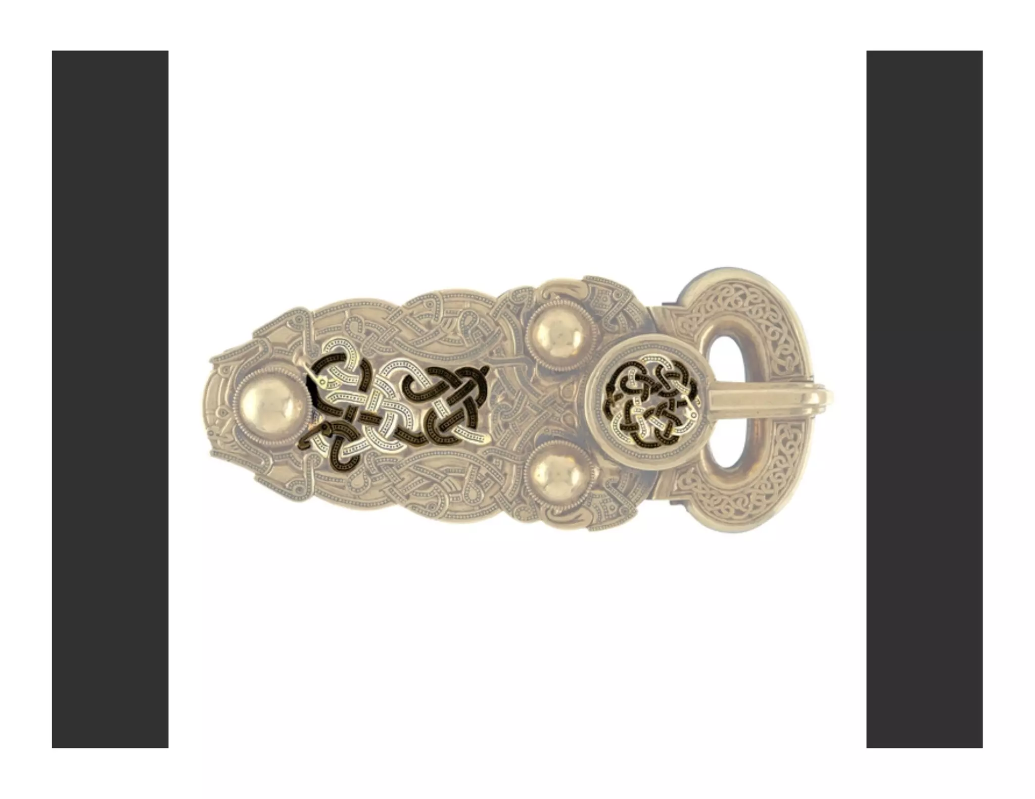 Belt buckle, from the Sutton Hoo ship burial
Anglo Saxon, early 7thc
British Museum
 