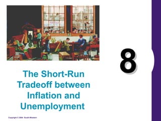 Copyright © 2004 South-Western
88The Short-Run
Tradeoff between
Inflation and
Unemployment
 