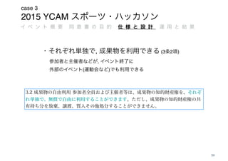 2015 YCAM
case 3
59
, (3 2 )
,
( )
 