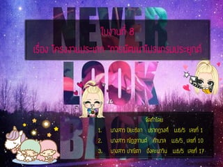ใบงานที่ 8 โครงงานพัฒนาโปรแกรมประยุกต์ 2