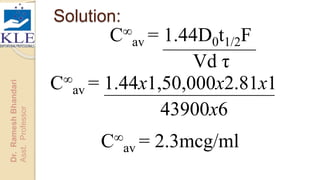 Determination of dose and dosing interval | PPTX