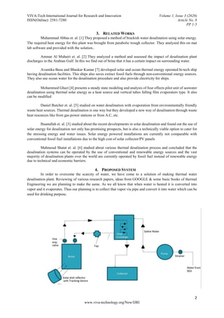 Portable Solar Desalination Plant | PDF