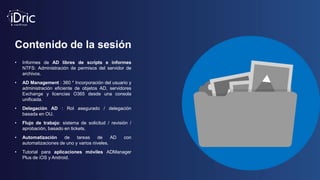 Active Directory Gestión y generación de informes ADManager Plus | PDF