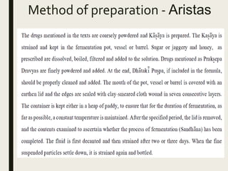 Method of preparation - Aristas
 