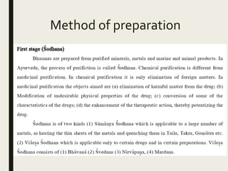 Method of preparation
 
