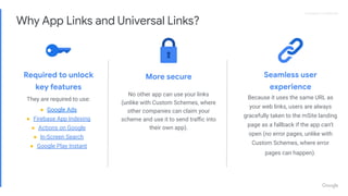 Proprietary + ConﬁdentialProprietary + Conﬁdential
Required to unlock
key features
They are required to use:
● Google Ads
...