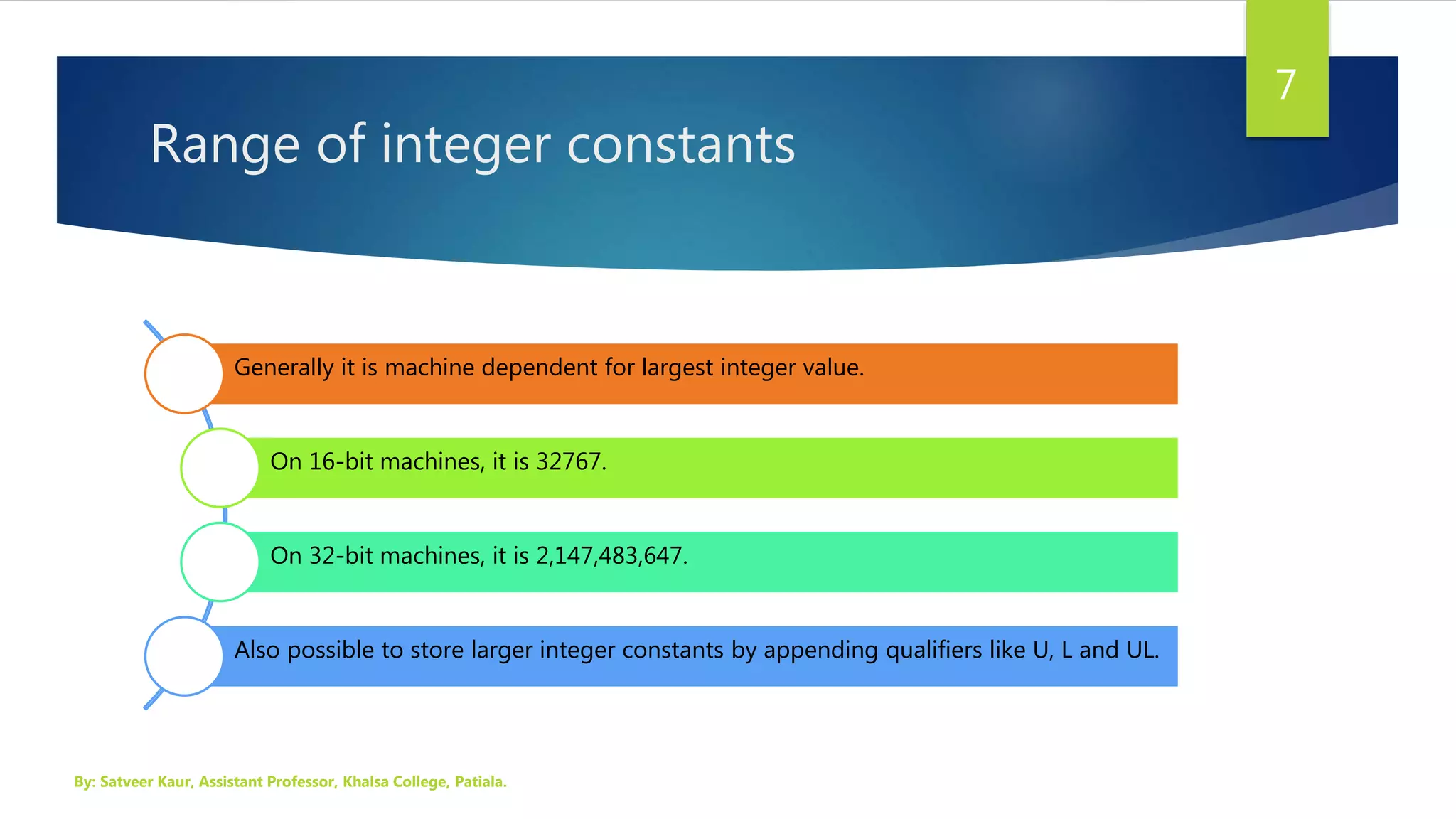 Constants in C | PPTX