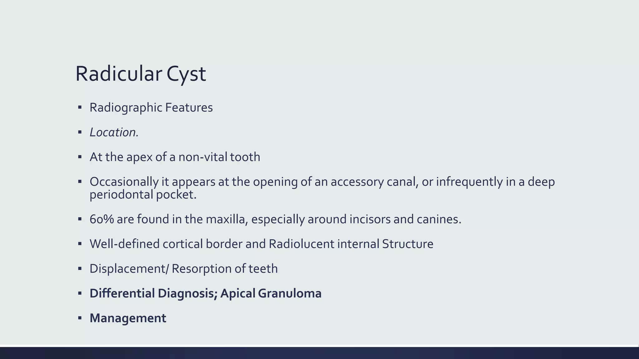 Radiographic Interpretation of Cyst and Cyst-like Lesions of the Jaws ...