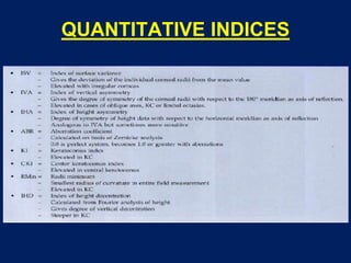 QUANTITATIVE INDICES
 