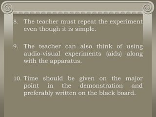 Methods of teaching - Demonstration method