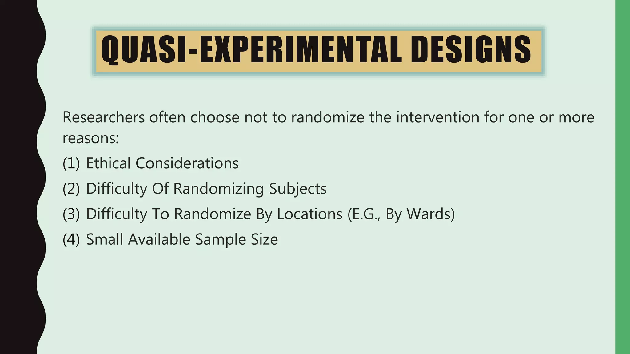 Non Randomised Control Trial | PPTX