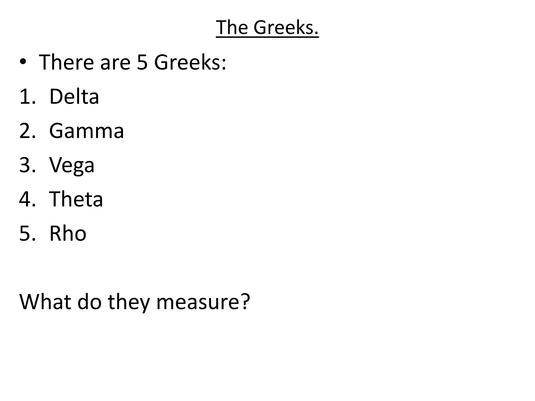 option greeks | PPTX