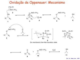 Oxidação de Oppenauer: Mecanismo
Prof. Dr. Sidney Lima - 2020
 