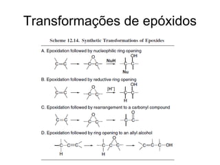 Transformações de epóxidos
 