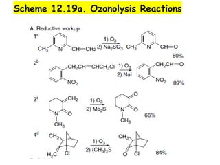 Scheme 12.19a. Ozonolysis Reactions
 