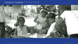 Lecture 7: Pitching to Win | Intro to Venture Capital-FINAN 6300 | Chad Jardine, University of Utah, 2008–