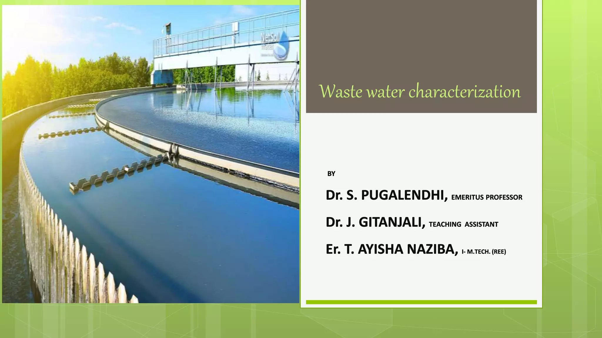 8. WASTE WATER CHARACTERISTICS.ppt