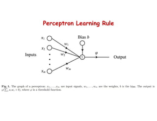 Perceptron Learning Rule
 