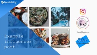 Example
influencer
post
 