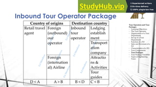 Tour Package Variables Ecample 8. Tour Operators And Tour Packages | PDF