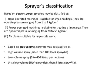 8.Spraying and Dusting equipment required in farm | PPTX