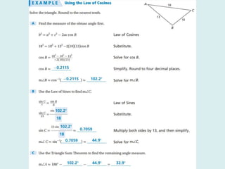 8.5 Law of Sines; Law of Cosines 2.ppt
