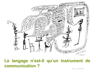 Le langage n’est-il qu’un instrument de
communication ? GGP, LCS, 2023-2024
 