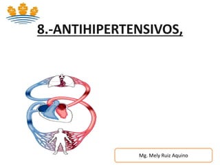 8.-ANTIHIPERTENSIVOS,
Mg. Mely Ruiz Aquino
 