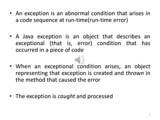 8.Exception handling latest(MB).ppt . | PPT